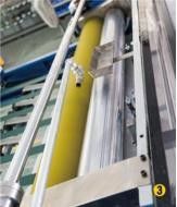 6200PCS/H آلة طلاء بقعة الأشعة فوق البنفسجية الزجاج 1090 × 1440mm
