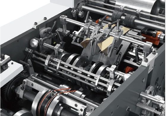 180-350gsm ورق مربع أسفل كيس التسوق الورقية تشكيل آلة مع فتحات مقبض