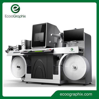طابعة نفث الحبر الرقمية لتزيين الملصقات مع ورنيش للأشعة فوق البنفسجية وختم بالرقائق