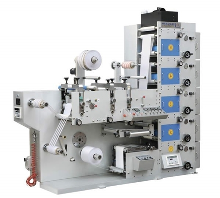 ZBS 320 آلة طباعة العلامات المرنة المرنة 310mm UV Flexo Label Printer