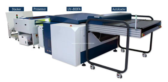 0.15-0.4mm معالج لوحة CTP مع نظام إعادة التعبئة الذكية