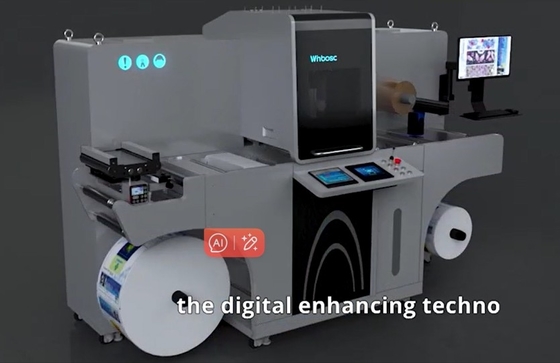 إيكوسبارك UV Piezo Inkjet Label Roll Embellishment Machine الحل المثالي لتعزيز التأثيرات