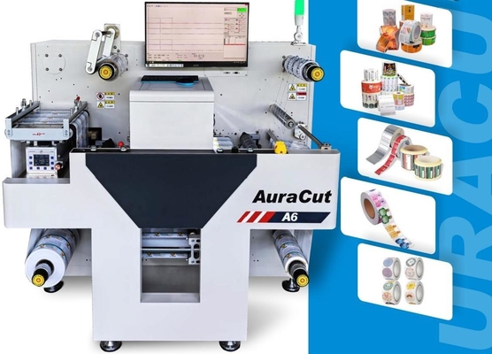 آلة قطع الملصقات الرقمية Aura Cut A6 بعرض 330 ملم وسرعة 11 م/دقيقة