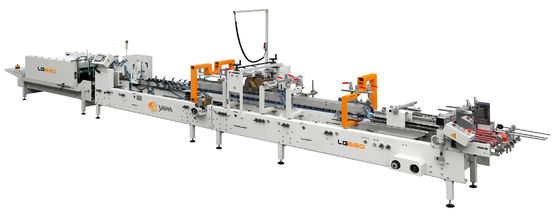 آلة صنع علب الورق المقوى بأقصى حجم للورق 800 * 600 مم وأقصى حجم للعلبة 400 * 300 * 100 مم لسمك الورق 80-350 جم/متر مربع