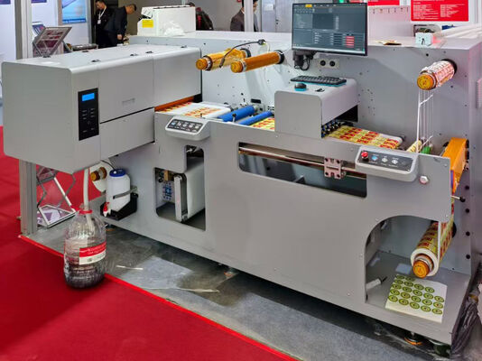 آلة طباعة وقطع الملصقات الرقمية الأوتوماتيكية الصغيرة