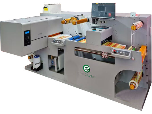آلة طباعة الملصقات الرقمية مع وظيفة القطع والتصفيف
