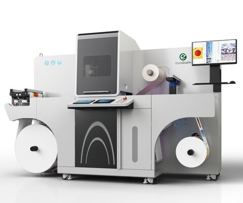 آلة تزيين الملصقات الرقمية الأوتوماتيكية بختم الرقائق والطباعة بالورنيش