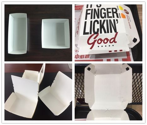 200 قطعة / دقيقة 600GSM KFC Food Box Edge آلة تشكيل