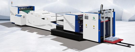 آلة طلاء بقعة الورق المموج UV 1050mm 9000Sheets في الساعة