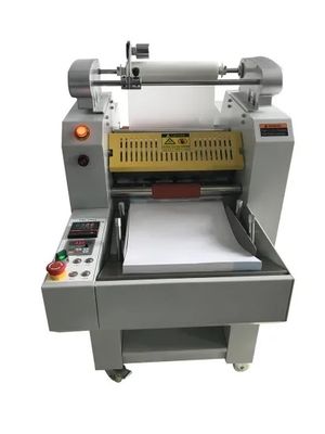 25um فيلم 340mm هيدروليكي جانب واحد آلة تغليف للطباعة بالليزر