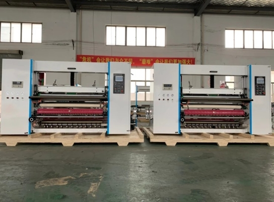 ECOO T-1400C 1400mm ATM بدون عمود حرارية ورق رول شق Rewinder 1400mm